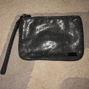 Black/Metallic Sparkly Wristlet